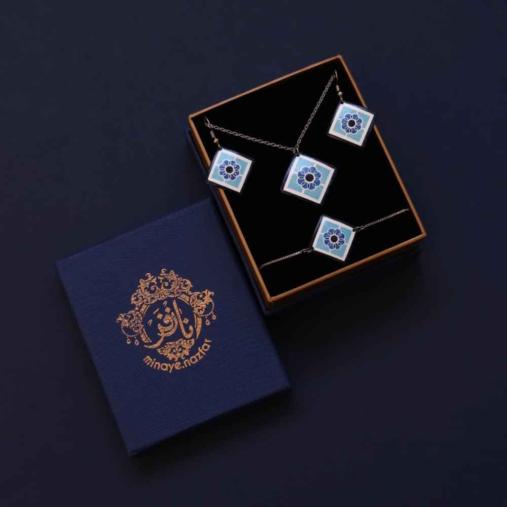 Perzisch Minakari Sieradenset Model Hafez