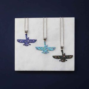 Perzische Minimalistische Ketting – Zoroastrisch Symbool Farvahar