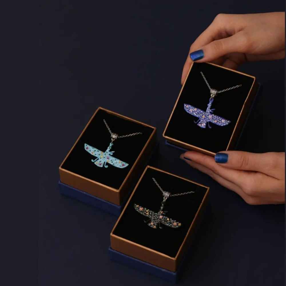 Perzische Minimalistische Ketting – Zoroastrisch Symbool Farvahar