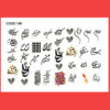 Perzische Nagelstickers – Tamana Patroon