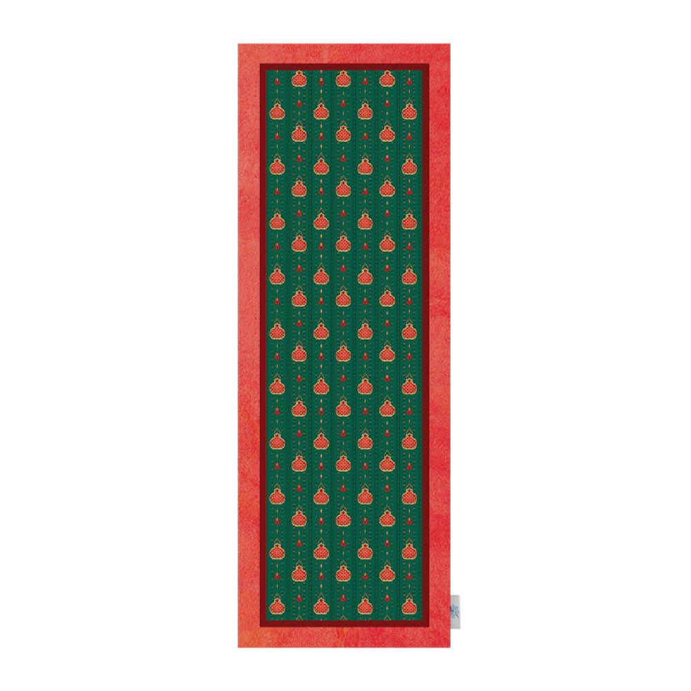 Perzische Fluwelen Tafelloper Yalda – Groen Kunstzinnig Design