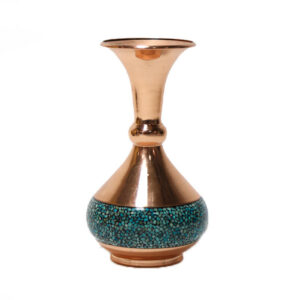 Handgemaakte decoratieve Perzische koperen vaas met ingelegd turkoois Luxury