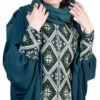 Elegante vlinder-abaya voor vrouwen – Open model Groen