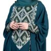 Elegante vlinder-abaya voor vrouwen – Open model Groen