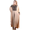 Elegante vlinder-abaya – Crème met luchtige mouwen