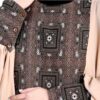 Elegante vlinder-abaya – Crème met luchtige mouwen