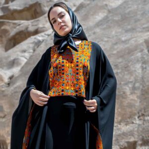 Elegante Vlinder Abaya voor Vrouwen – Zachte Crepe Stof