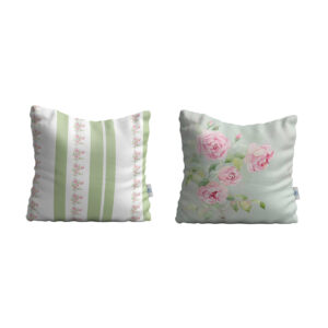 Fluwelen kussenhoes – Schattige bloemen ontwerp (set van 2)