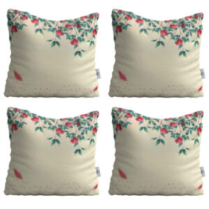 Fluwelen kussenset – Baharan ontwerp (set van 4)