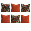Perzische fluwelen kussenset – Negar ontwerp (set van 6)