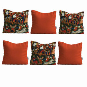 Perzische fluwelen kussenset – Negar ontwerp (set van 6)