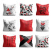 Fluwelen kussenset – Hert ontwerp (set van 9)
