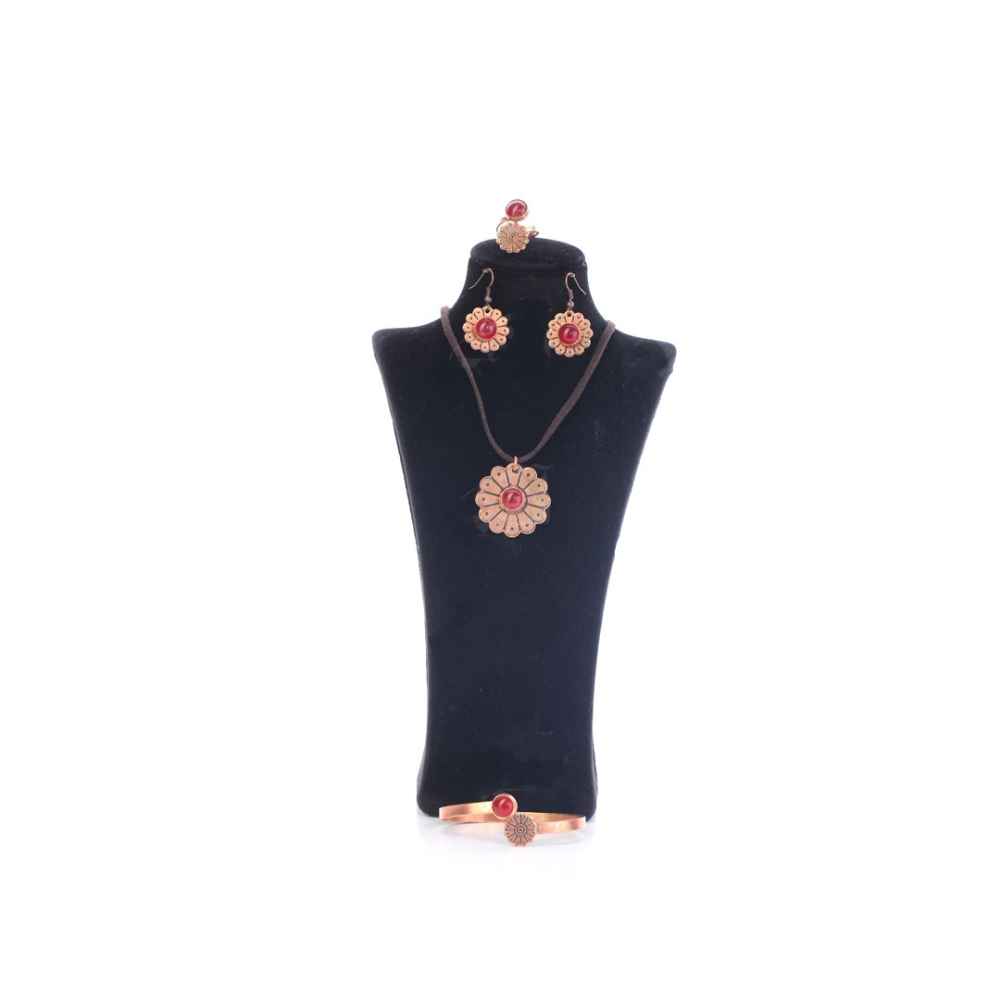 Koperen Sieradenset Model Perzische Lotus
