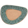 Decoratieve Perzische koperen schaal & bord set met turkoois inleg
