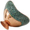Decoratieve Perzische koperen schaal & bord set met turkoois inleg