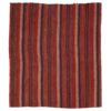 Vintage Perzisch Jajim Platgeweven Tapijt Alaleh Rood