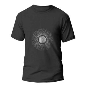 Elektronische Muziek Kunst T-Shirt – Model Electron | Futuristische Graphic Tee