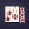 Perzische set ketting, armband & oorbellen model Taraneh