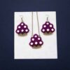 Perzische set ketting & oorbellen model Violet