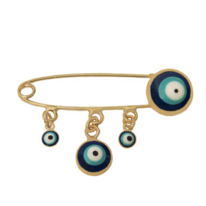 Boze Oog Veiligheidsspeld Broche – Symbool van Bescherming en Geluk