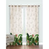 Geprinte Fluwelen Oogjesgordijn – Floral Nova