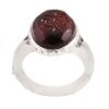 Jemenitische Aqeeq Zilveren Ring voor Mannen – Ya Razzagh