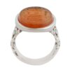Jemenitische Aqeeq Zilveren Ring voor Mannen – La Elah Ela Allah