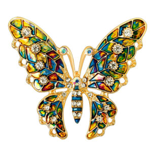 Moderne Vlinder Broche Speld – Goudkleurig