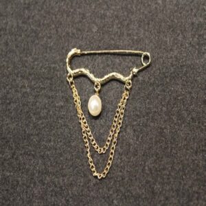 Moderne Veiligheidsspeld Broche – Diamant Accent Goud