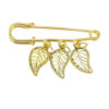Veiligheidsspeld Broche – Natuur-geïnspireerd Accessoire (Goud)