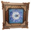 Handgemaakte Perzische Houten Wandklok – Khatam Marqueterie, Bina