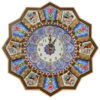 Handgemaakte Perzische Houten Wandklok – Khatam Marqueterie, Elma