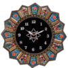 Handgemaakte Perzische Houten Wandklok – Khatam Marqueterie, Hana