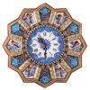 Handgemaakte Perzische Houten Wandklok – Khatam Marqueterie, Khorshidi