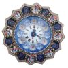 Handgemaakte Perzische Houten Wandklok – Khatam Marqueterie, Lila