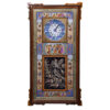 Handgemaakte Perzische Houten Wandklok – Khatam Marqueterie, Majles
