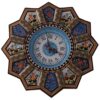 Handgemaakte Perzische Houten Wandklok – Khatam Marqueterie, Nazanin