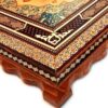 Handgemaakte Perzische Houten Wandklok – Khatam Marqueterie, Tazhib