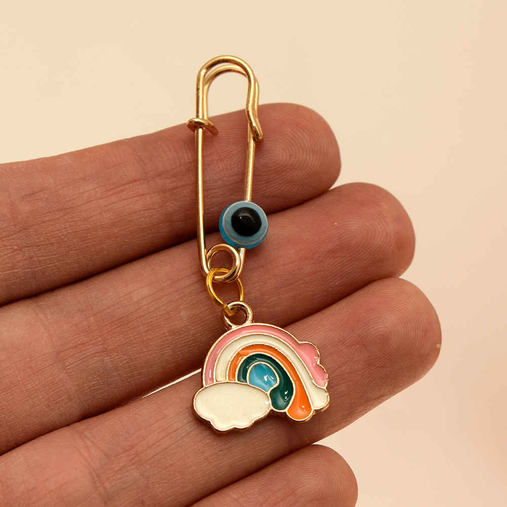 Veiligheidsspeld Broche voor Kinderen – Regenboog Design