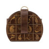 Echt leren schoudertas met paisley-patroon – model Rima