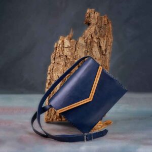 Luxe handgemaakte leren crossbody tas – Darya Edition