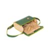 Luxe handgemaakte leren crossbody tas – Olive Edition