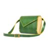 Luxe handgemaakte leren crossbody tas – Olive Edition
