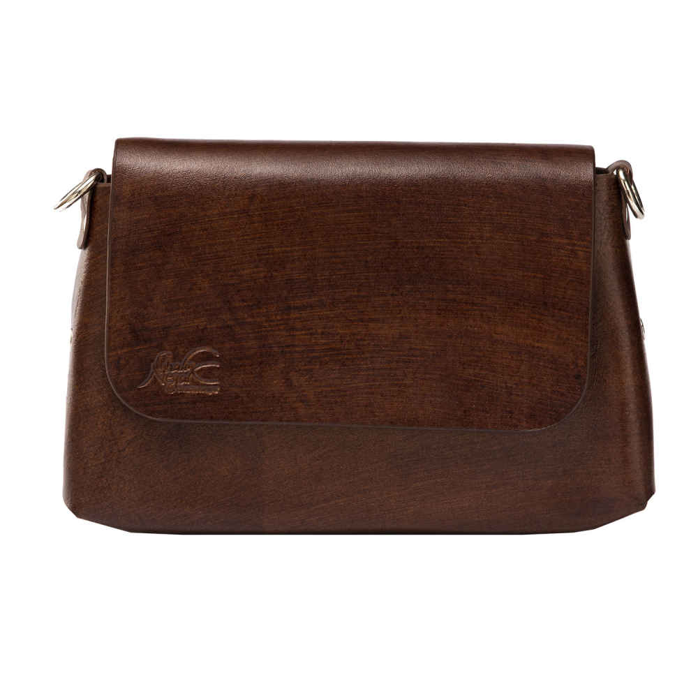 Luxe handgemaakte leren crossbody tas – Popak Edition