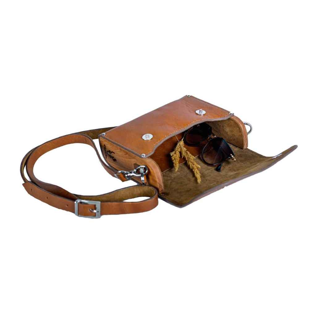 Luxe handgemaakte leren crossbody tas – Sedar Design