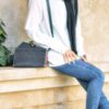 Luxe handgemaakte leren crossbody tas – Shab Design