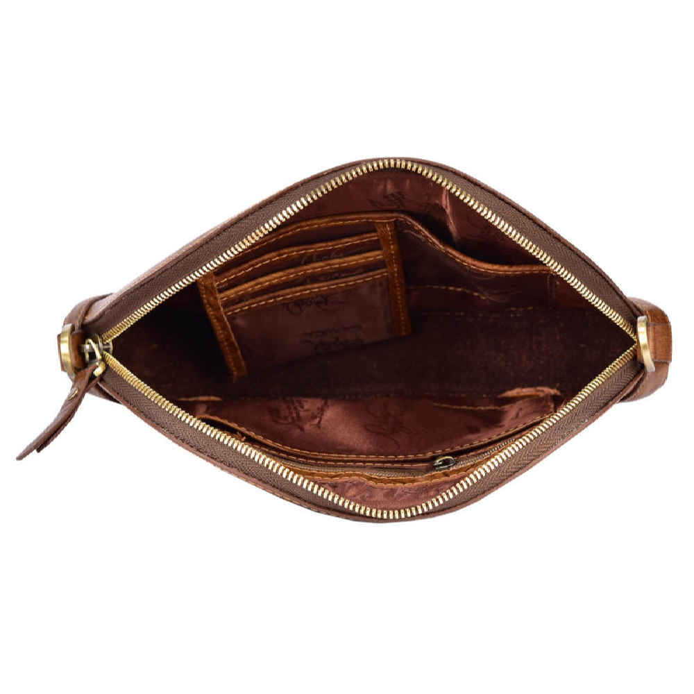 Luxe handgemaakte leren crossbody tas – Tina Design