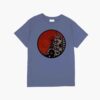 Moderne Kunst T-Shirt – Model Daar (Abstract Oranje)