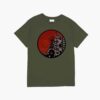 Moderne Kunst T-Shirt – Model Daar (Abstract Oranje)