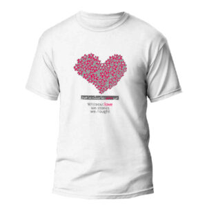 Perzisch T-Shirt Model Love – Wit